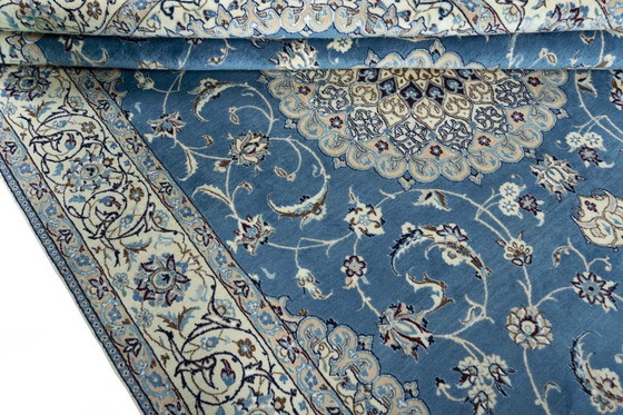 Image 1 of Squisito tappeto orientale Nain 9La con contenuto di seta - 301 x 196 cm - Annodato a mano