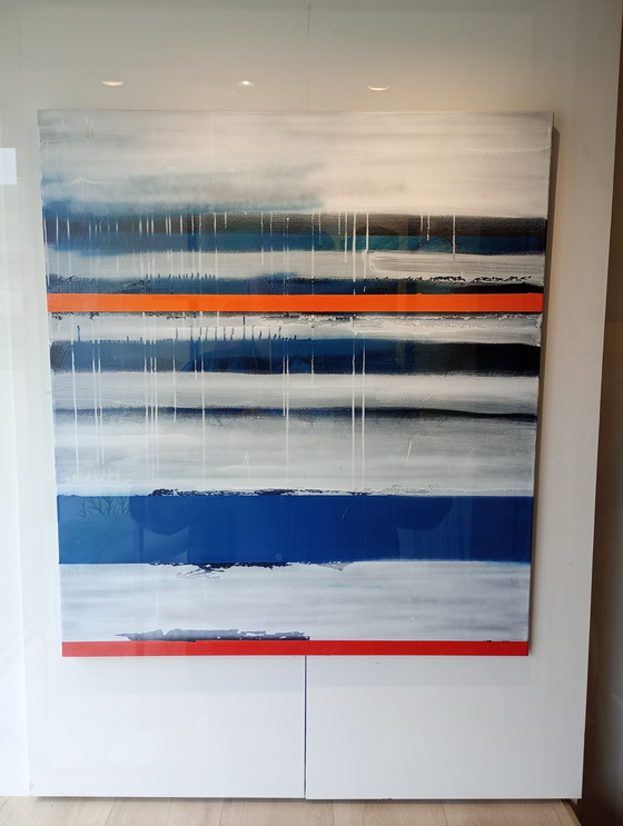 Image 1 of Mixed media on canvas "@the sea" Alfie 