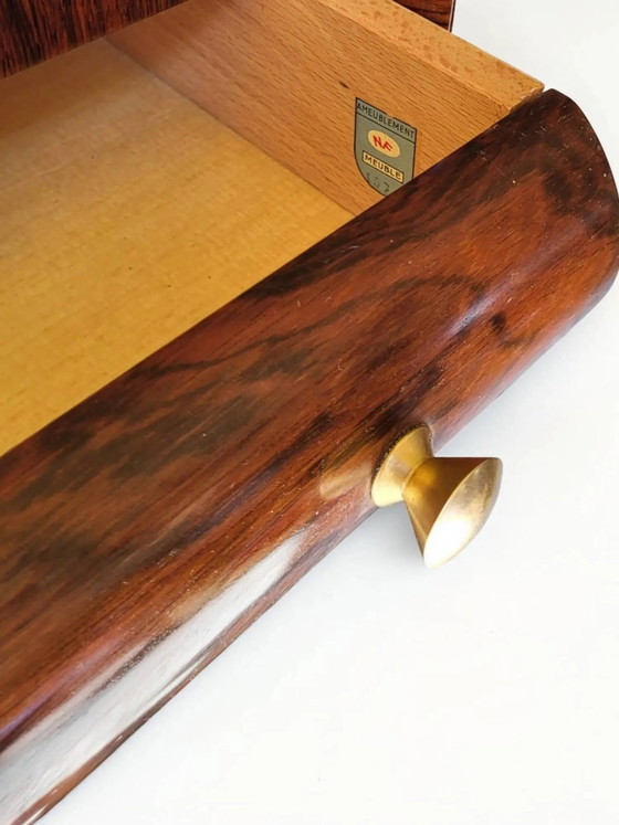 Comodino in palissandro anni '60 – Comodini, Wood, Brass, Art Deco (photo 8 of 14)