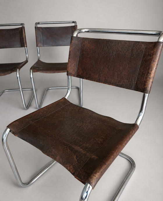 Image 1 of 3x Vintage Mart Stam S33 Cantilever Chair by Thonet