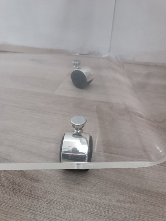 Image 1 of Mesa con ruedas de David Lange para Les invisibles du Marais, años 70