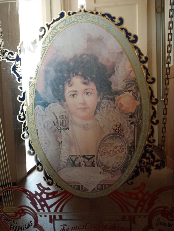 Image 1 of Espejo antiguo de Coca-Cola de más de 50 años.