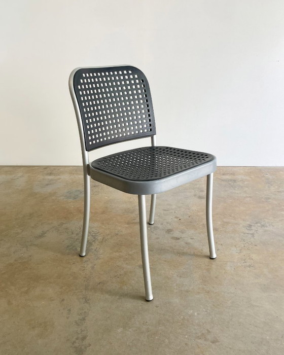 6x De Padova design chairs by Vico Magistretti, Dining chairs, Metal, Plastic, Grey, Modern (photo 3 of 15)