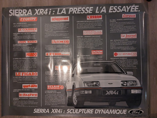 Ford Sierra poster original 1984