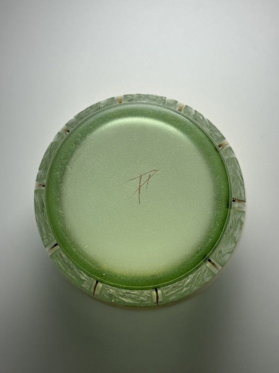 Image 1 of Art Deco “Ruby” Vase - by Paul Heller (signed) - De Rupel Boom, Belgium, ca. 1940s