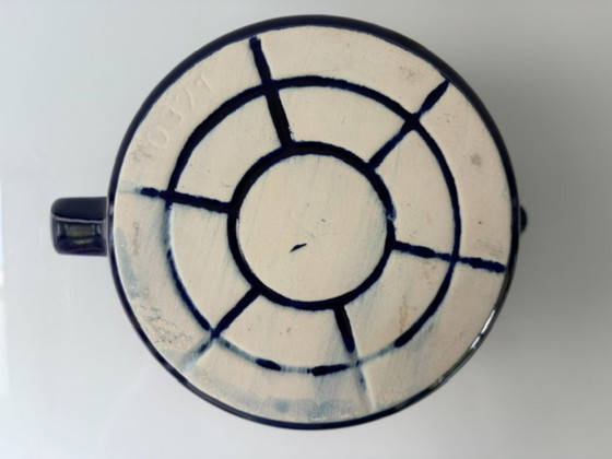 Vintage Keramieken Theepot Kobaltblauw Fat Lava 1,2L – Servies, Ceramic (photo 14 of 14)