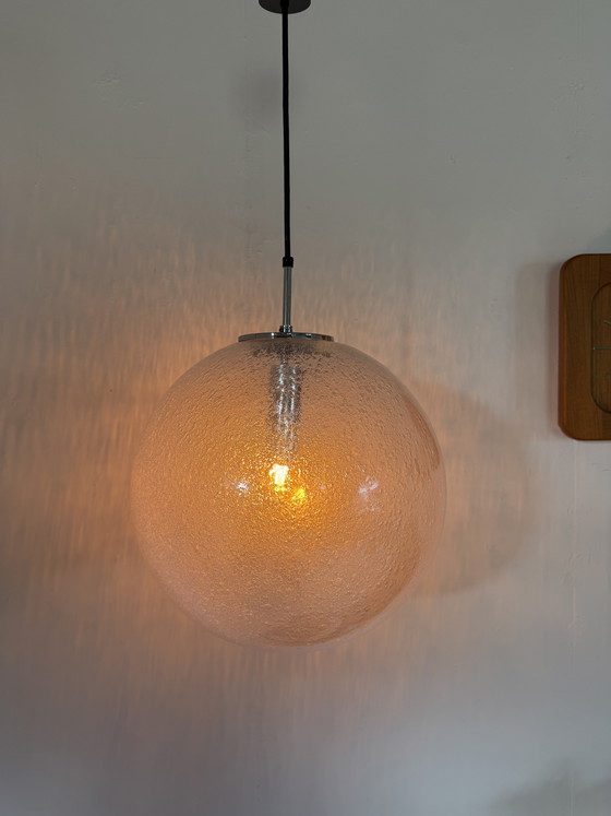 Image 1 of Suspension globe vintage XL, Glashütte Limburg '70