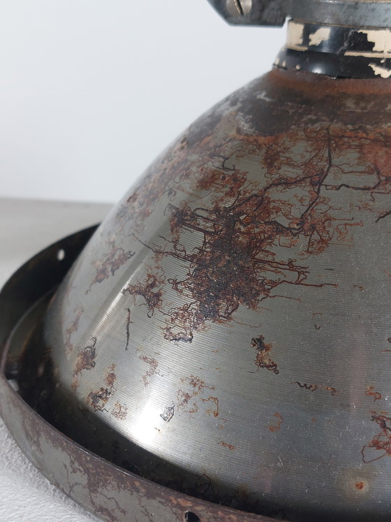 Image 1 of Vintage schaarlamp, werkplaatslamp, wandlamp, metaal