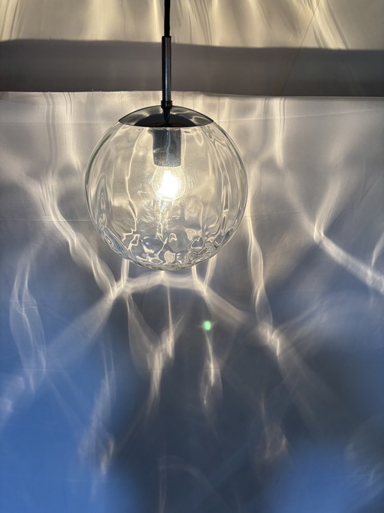 Image 1 of Vintage design Hustadt Leuchten 'Ripple' hanglamp