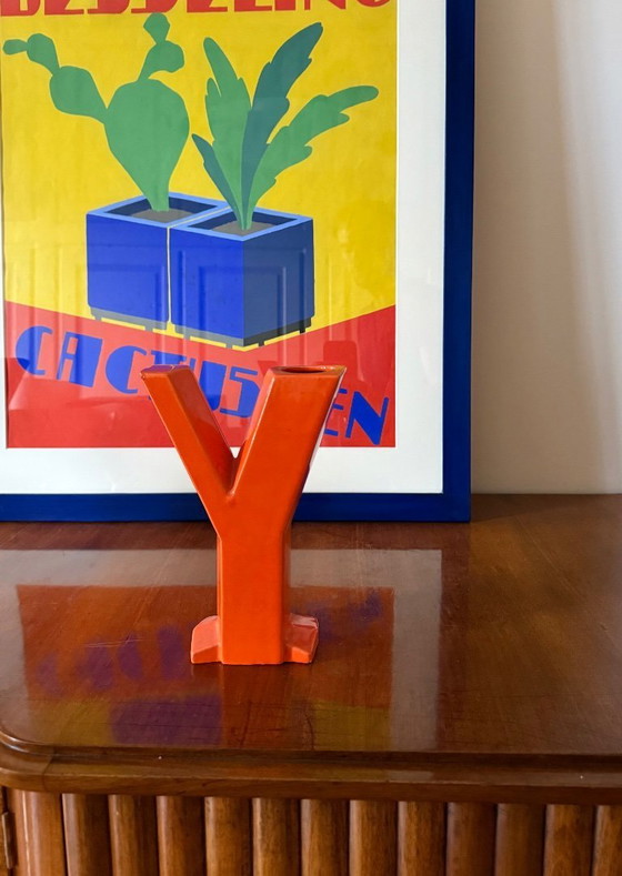 Image 1 of Vaso solifleur in ceramica a forma di lettera Y, Marcel Radureau Francia, 1970 ca. 1970