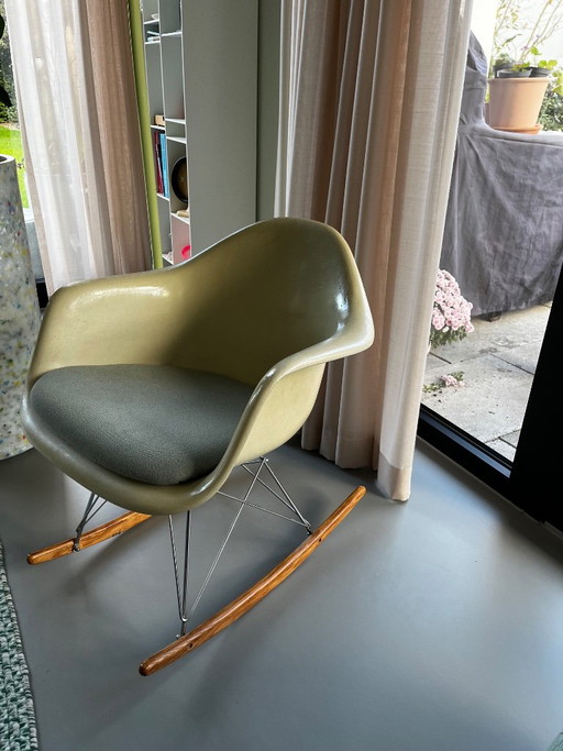 Vitra fiberglass rocking chair