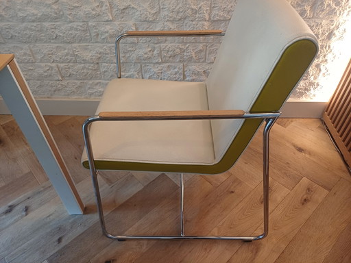 Four Leolux chairs – eetkamerstoelen, Leather, Wood (photo 2 of 5)