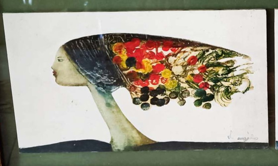 Image 1 of Antique painting from the Italian School, 1960s, signed by D'Angelo
