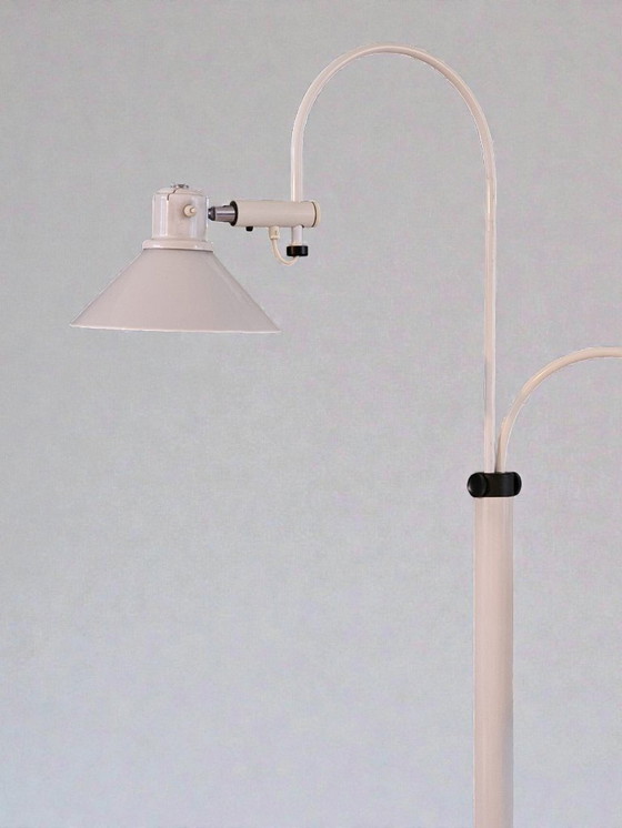 Image 1 of Vintage Space Age Double-Head Floor Lamp – Sölken Leuchten / Koch & Lowy Style