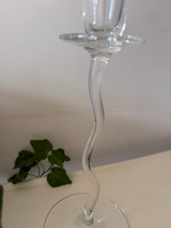 Portacandele Wavy Mid Century – Glass, Mid Century Modern (photo 3 of 4)