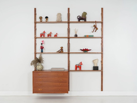 Image 1 of Librería de teca PS System, diseño danés, década de 1960, fabricada por Randers Møbelfabrik.