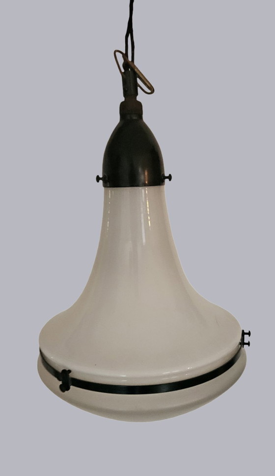 Image 1 of AEG Luzette pendant lamp – Peter Behrens – opal glass – 47 cm