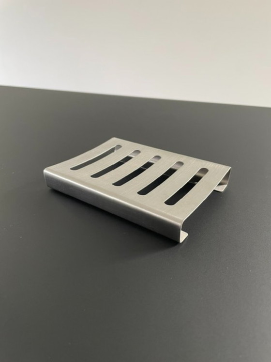 Image 1 of Elegante, rechteckige Seifenschale aus Edelstahl