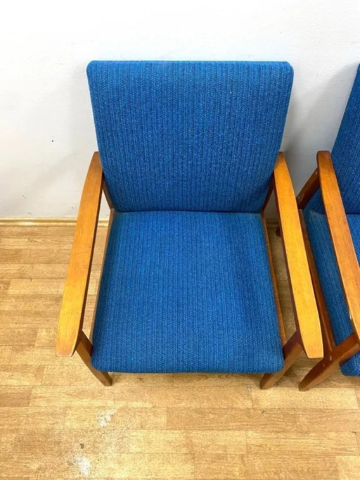 Juego de 2 sillones retro, TON, años 60, Checoslovaquia