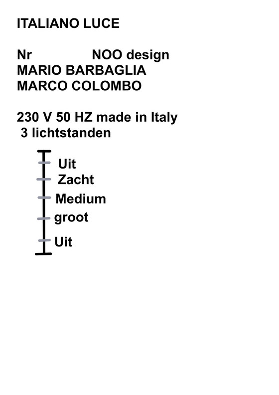 Image 1 of Italiano Luce Tabla Design table/desk lamp