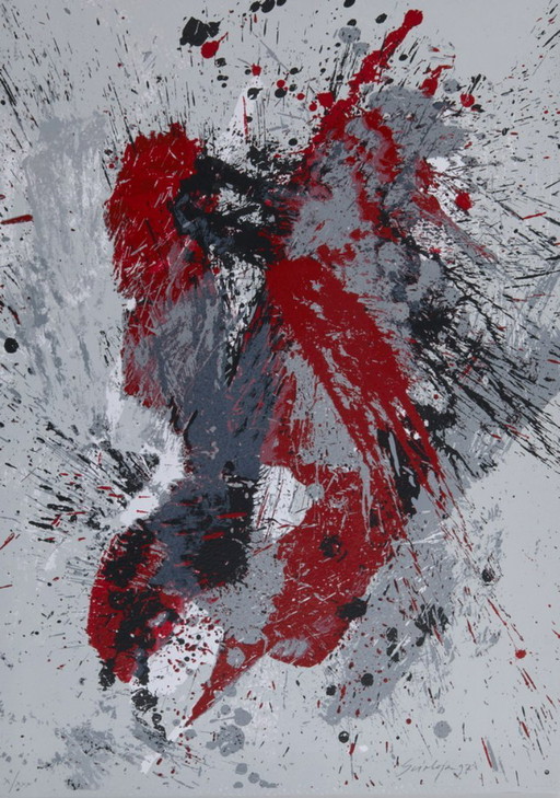 SCIALOJA TOTI (Astrattismo Informale/Informal Abstraction). Dittico di serigrafie firmate, 1997