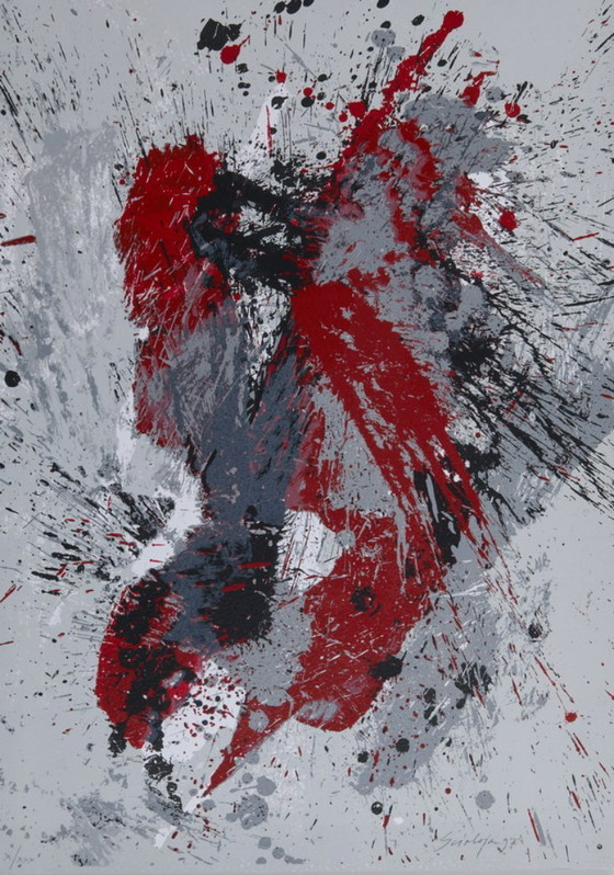 Image 1 of SCIALOJA TOTI (Astrattismo Informale/Informal Abstraction). Dittico di serigrafie firmate, 1997