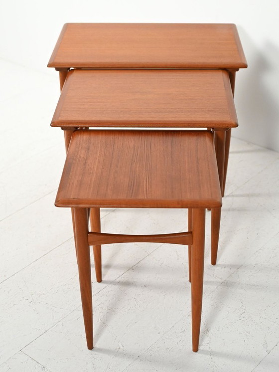 Image 1 of Scandinavian nesting tables from the 1950s–60s
