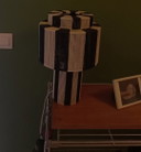 Scandi linen lamp