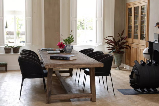 Image 1 of Founder Farmhouse Table in Antique Solid Oak - 300 x 100 cm