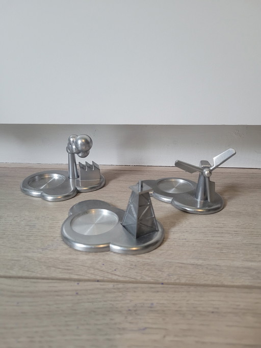 3 Vintage Ikea Ps 2017 Aluminium Candle Tea Light Holders Nike Karlsson Design.