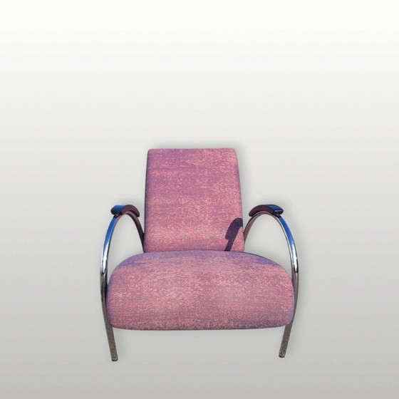 Poltrona Gelderland 5770, design Jan de Bouvrie. Tessuto viola – Poltrone, Tessile (photo 4 of 9)