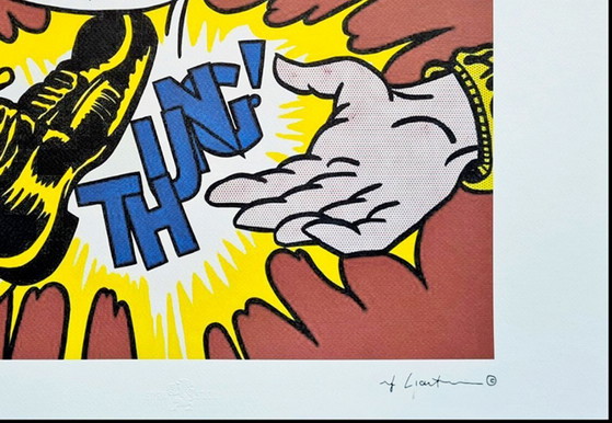 Image 1 of Lithographie « Roy Lichtenstein », édition limitée à 150 exemplaires, signée et numérotée.
