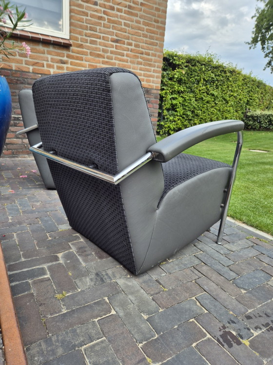 2x Leolux Scylla Fauteull – Fauteuils, Leather, Metal (photo 5 of 5)
