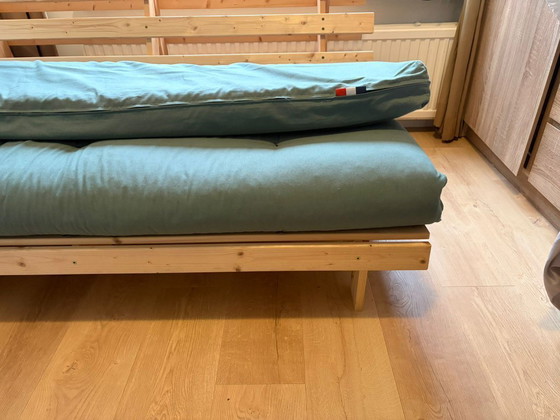 Image 1 of Groene Futon - 2-persoonsbed