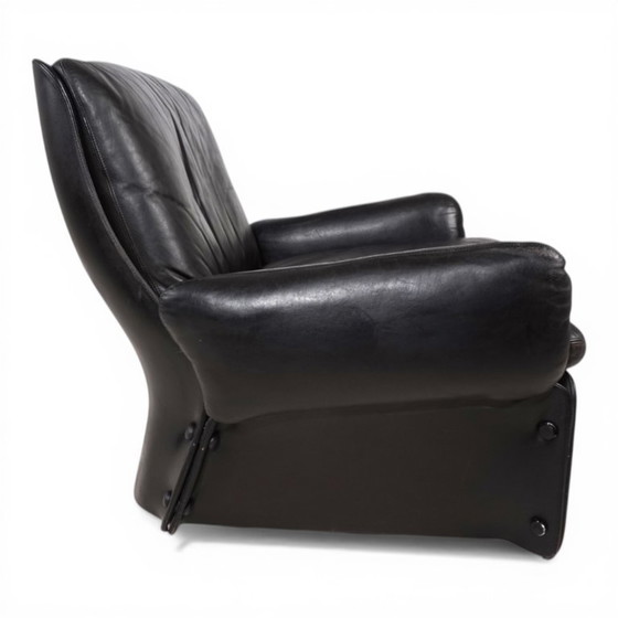 Image 1 of Fauteuil lounge en cuir Carl Straub, 1970