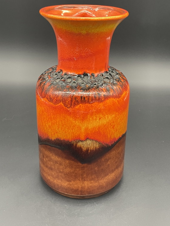 Jasba Fat Lava Vaas met oor N 602/12-25, jaren 70 – Vazen, Ceramic (photo 2 of 8)
