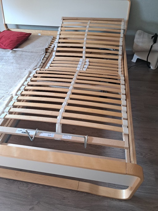 Ikea Bed Anes with 2 electrically adjustable slatted bases