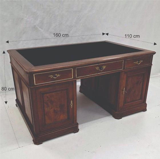 Image 1 of Bureau, antiek engels massief bureau