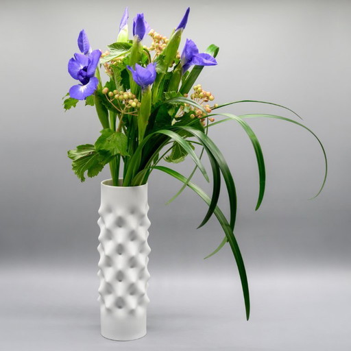 Zeldzame Vibraties Bisque Porseleinen Vaas Dieter Mankau voor Rosenthal Studio-Linie
