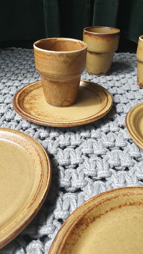 Image 1 of Vintage servies 12-delig LILIEN PORZELLAN Austria brutalist 70s
