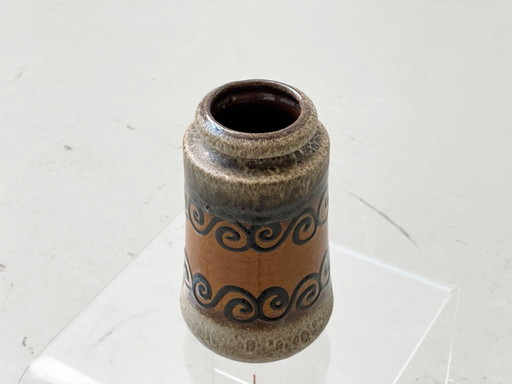 Scheurich ceramic vase, spiral design, Germany, 1970s