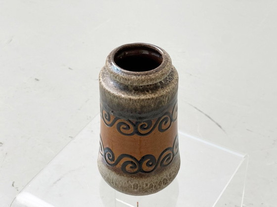 Image 1 of Scheurich ceramic vase, spiral design, Germany, 1970s
