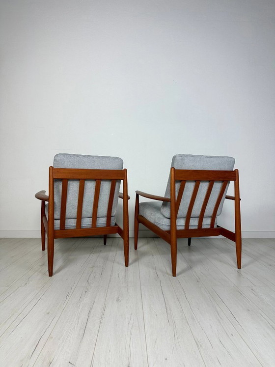 Image 1 of 1/2 Vintage Model 118 Teakhouten Loungestoel van Grete Jalk voor France & Daverkosen, Deens design, jaren 1950