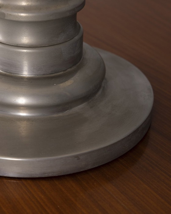 Image 1 of Vintage tafellamp van metaal en plexiglas uit de jaren 70, ontworpen door Vit Kellj