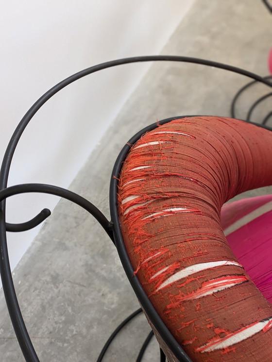 Image 1 of Driade - Cinzia Ruggeri & Francesco Soro - Armchair (2) - Megathon - Iron, Fabric