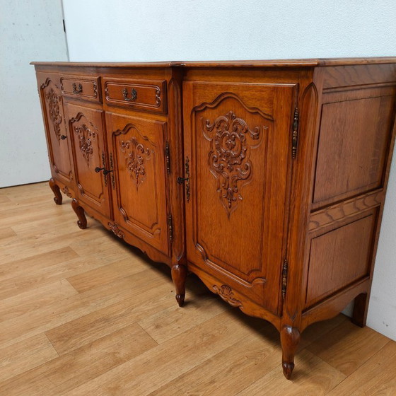Image 1 of Buffet, armoire murale, meuble de rangement, commode de style Louis XV