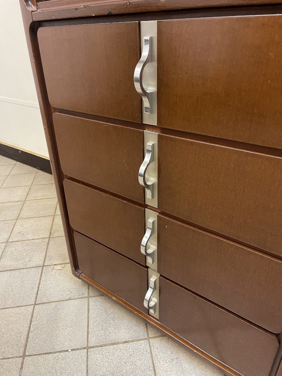 1980s Vintage Italian design cabinet – Metal, Wood (photo 6 of 8)