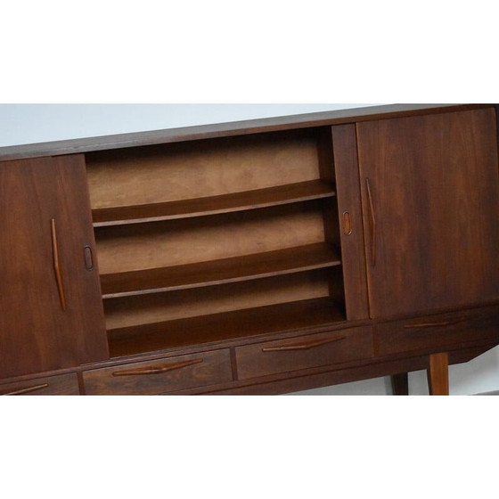 Image 1 of Vintage Danish teak highboard, 1960s