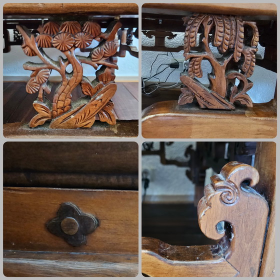 Image 1 of Antiker chinesischer Weichholztisch aus der Zeit um 1910