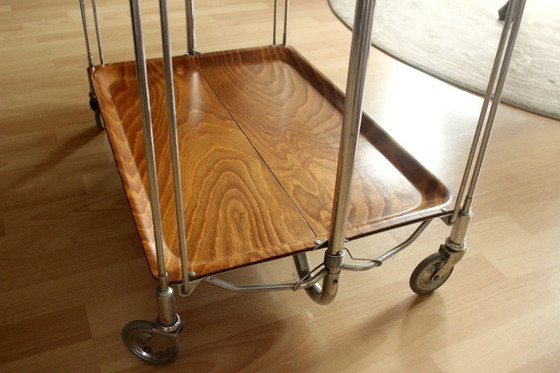 Image 1 of Gerinol Design Dinett Chariot de service - Chariot de bar - Chariot à thé - pliable - Vintage
